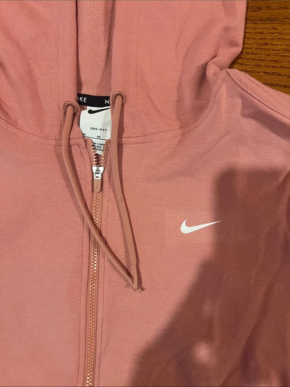 Nike Women's Dusty Pink Full-Zip Hoodie
